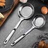 Ложка-скиммер из нержавеющей стали, мелкоячеистое сито, дуршлаг с длинной ручкой, универсальный кухонный инструмент для кухни