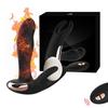 Массажер простаты с дистанционным управлением, подогрев, вибрация груди, анальная пробка, мастурбатор, сексуальные товары
