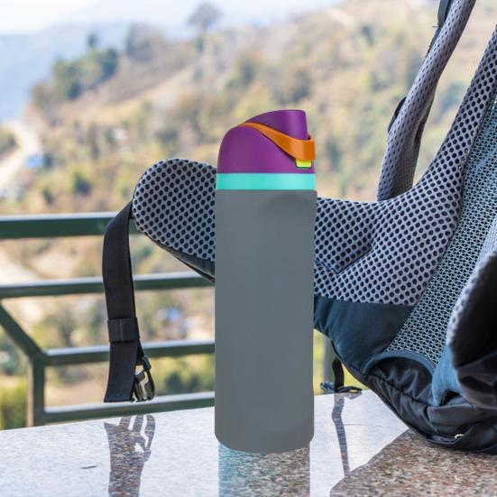 Silicone Water Bottle Boot for Owala 24oz Full Wrap Protection Anti-Sliding Bottom Protective Sleeve Case for FreeSip Water Bottle Cover Accessory