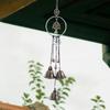 Blessing Handmade Hanging Witch Bell Vintage Retro Wind Chime Wreath Novelty Creative Metal Pendant Outdoor