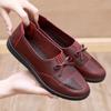 Leather Shoes for Women Comfortable Soft Soled Single Shoes Flat Bottomed Casual Shoes Spring