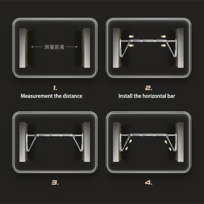 Wall Pull-up Bar for Dominated Iron Rods Straw Bag Horizontal Bars Sports Equipment Chinning Dipping Chin-up Long Champs Bags