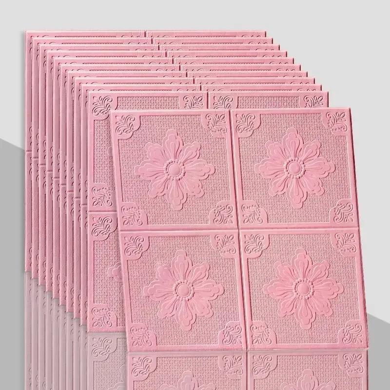 Европейский стиль Простые 3D Наклейки на стену Потолок ТВ Фон Декор Обои Аксессуары для ремонта дома Водонепроницаемый Декор