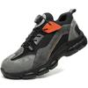 Rotating Buttons Men Boots Breathable Work Sneakers Men Safety Shoes Puncture-Proof Indestructible Shoes Non-slip Security Shoes