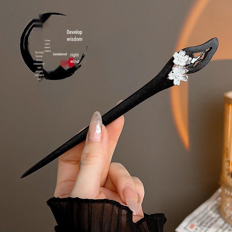 High-End Retro Chinese Tassel Hairpin for Women - Versatile Alloy Hair Clip for Elegant Updos