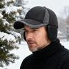 Yousheng High-Density Baseball Hat Thickened Warm Windproof Cap Adjustable Ear Protection Middle-Aged Elderly Winter Hat