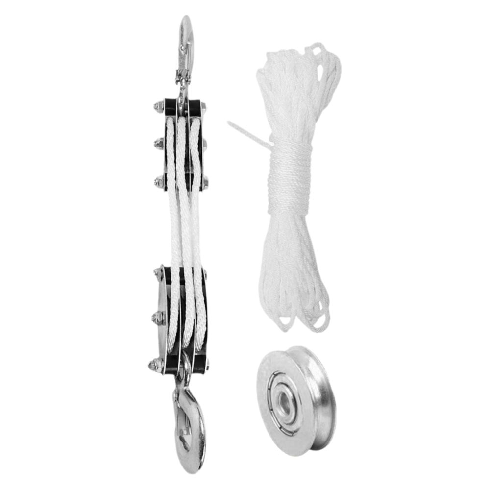 Zinc Zinc Zinc Alloy Hook Rope Pulley Block Polyethylene Rope Lifting Pulley Handheld Crane Manual Lifting