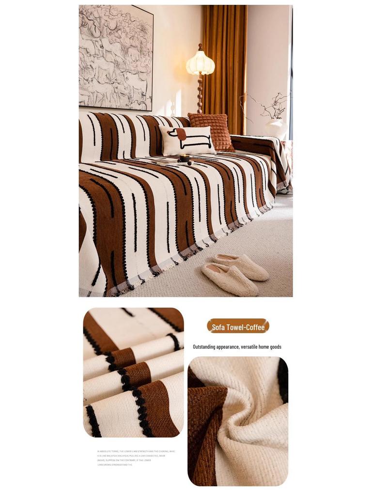 Four Seasons Universal Non-Slip Leather Sofa Cover Blanket