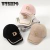 Брендовая модная регулируемая бейсболка женская осенняя D-образная кепка с бриллиантами зимняя уличная толстая теплая плюшевая шапка для женщин