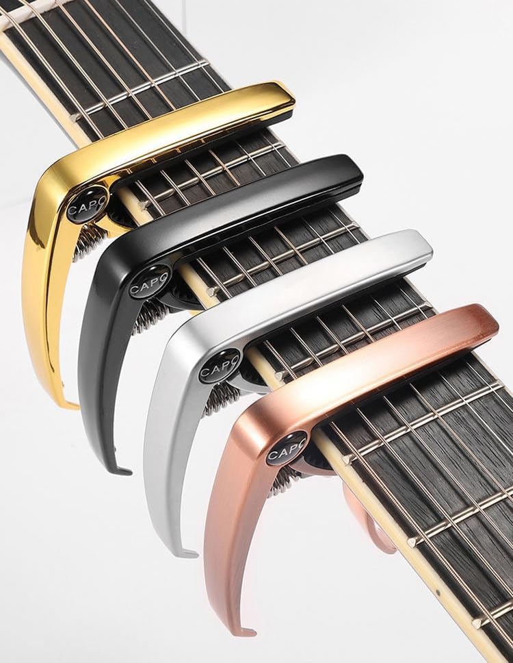 Эксклюзивный гитарный каподастр Tast One Touch Guitar Capo Акустическая гитара Электрогитара Capo Tast для электрогитары Фолк-гитара Укулеле Цинковый сплав [Amazon