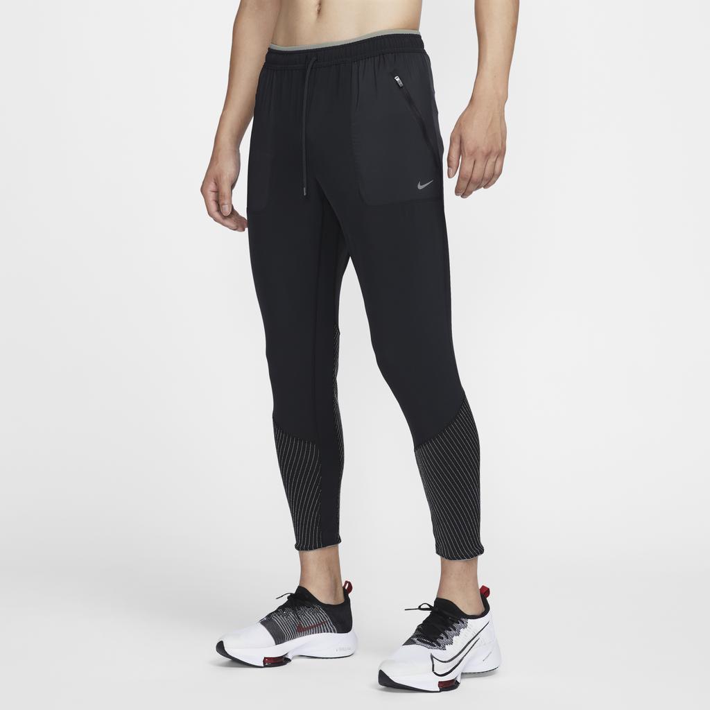 Nike Однотонные прямые спортивные брюки на шнуровке с девятью точками, мужские низы, черные FZ1134-010