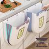 Foldable Hanging Kitchen Trash Bin for Food Waste - Wall or Cabinet Mount