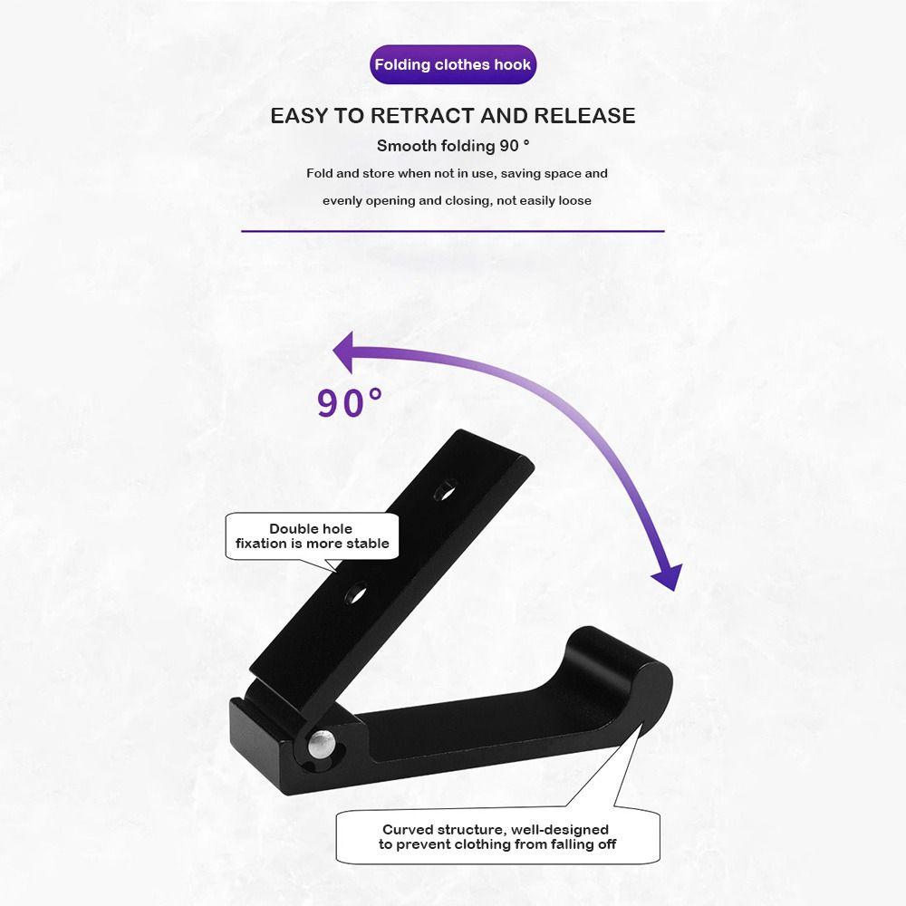 Устойчивый к ржавчине скрытый крючок для халата Сверхпрочный настенный крючок Складной крючок для одежды Ванная комната