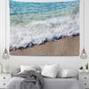 Настенный декор, гобелен, красивое украшение для комнаты, синие пляжные аксессуары, настенный большой тканевый настенный домашний осенний декор