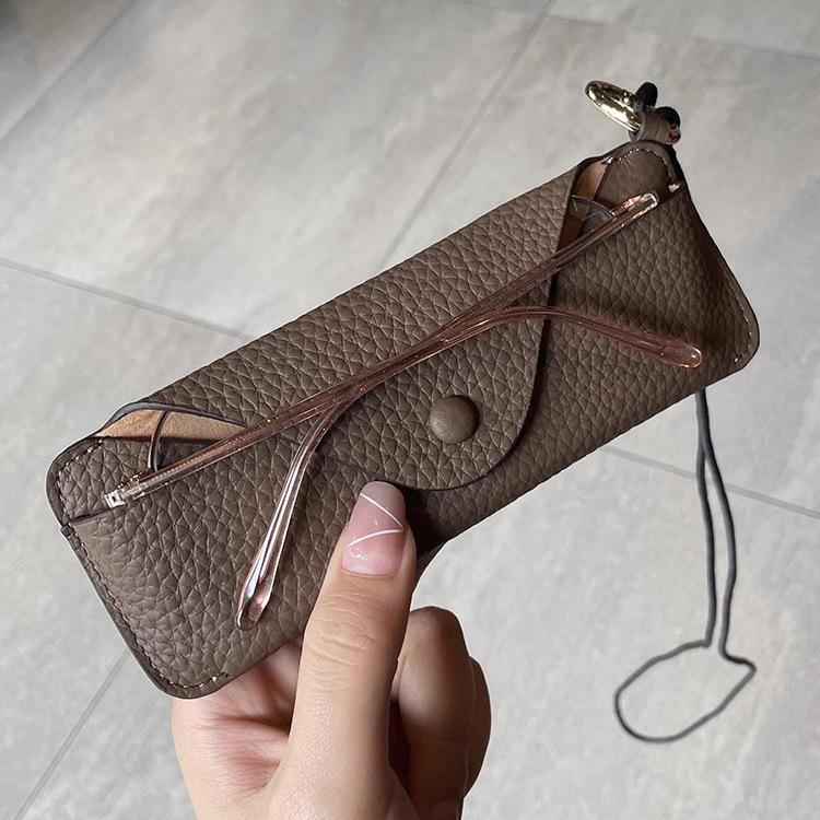 New Genuine Leather Multifunctional Storage Bag Glasses Bag Portable Sunglasses Storage Bag Organizador De Gafas