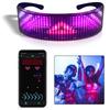 Customizable Full Color Shining Glasses, Programmable Bluetooth 4.0 RGB Fullcolor Glowing LED Glasses, USB Rechargeable Glasses