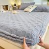 Winter Warm Fitted Bed Sheet Taff Velvet Fleece Bed Linen Single/Double/King/Queen Size Plush Mattress Cover Thick Bed Cover