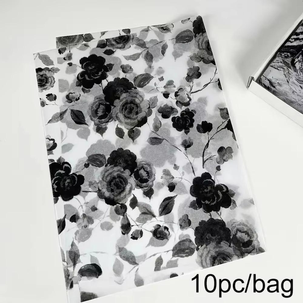 10PCS Hand-rubbed Bowknot Sydney Paper Cotton Texture Cotton Paper  Bouquet Wrapping