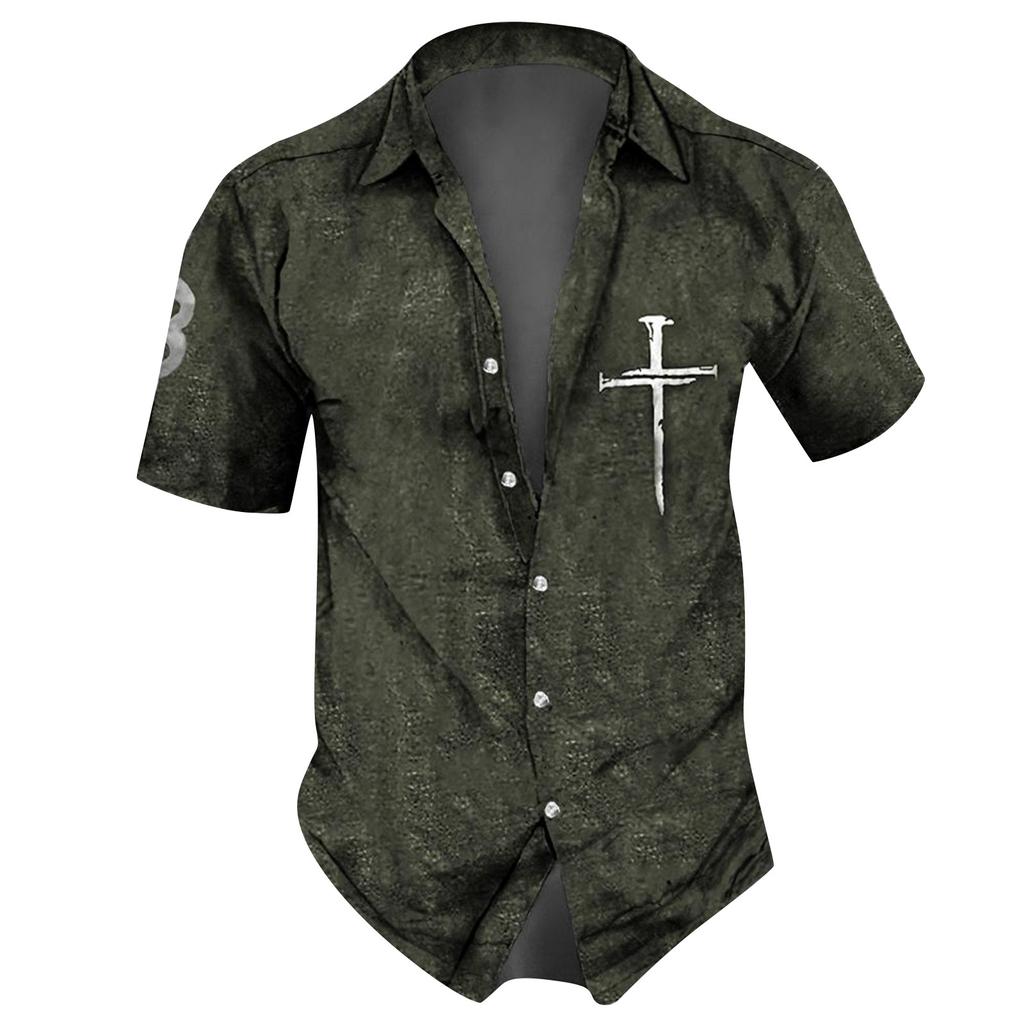 Дизайнерские весенне-летние мужские повседневные хлопковые льняные рубашки с коротким рукавом, свободные рубашки