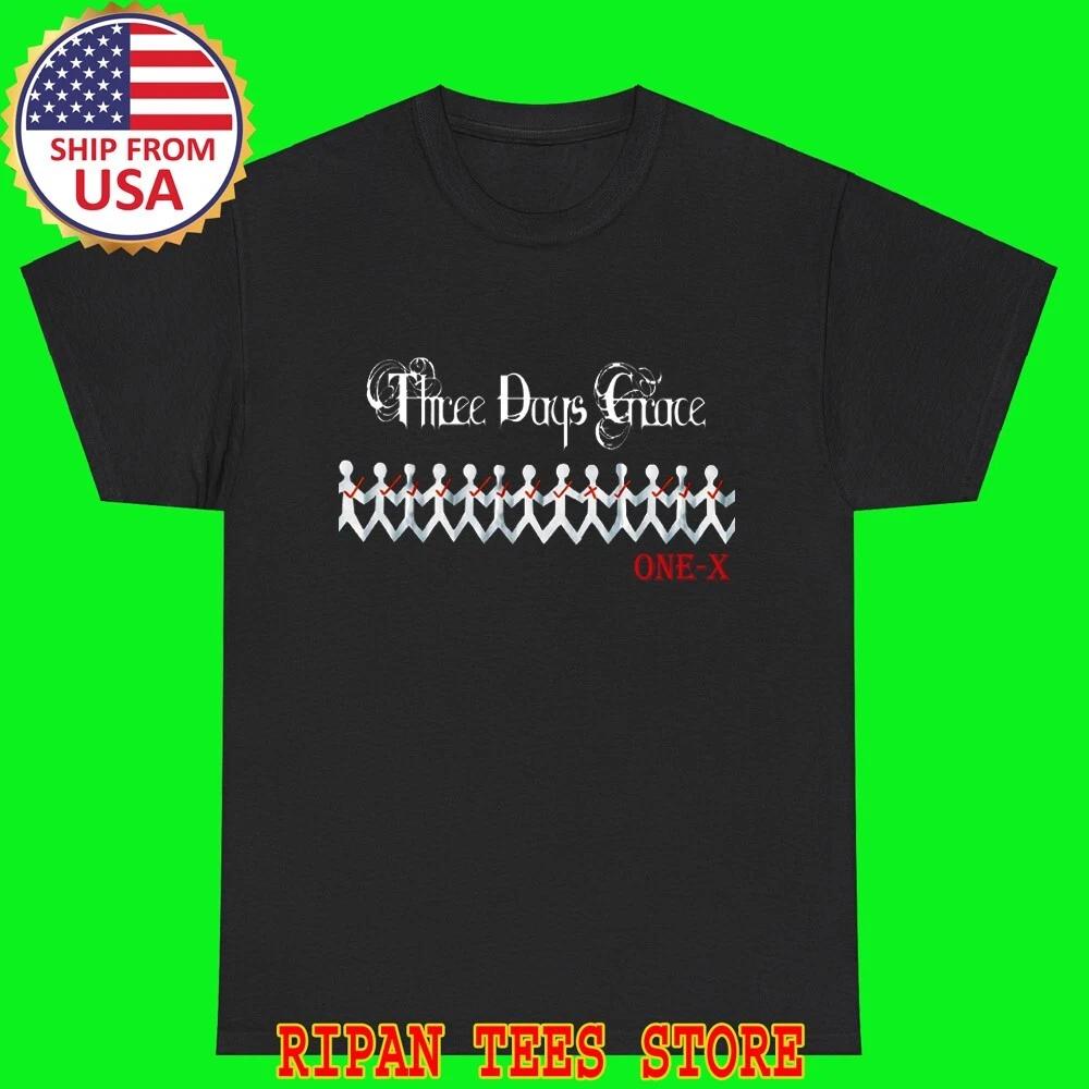 Three Days Grace One-X Мужская Черная Футболка Топ Унисекс