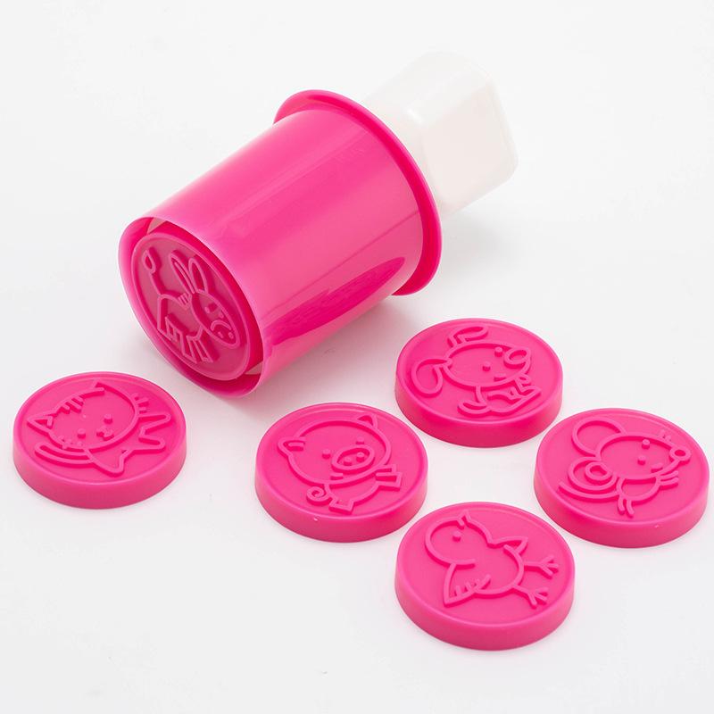 Мультяшный силиконовый штамп для печенья, форма для печенья с деревянной ручкой, рождественская елка, самодельная форма для печати, декор для печенья