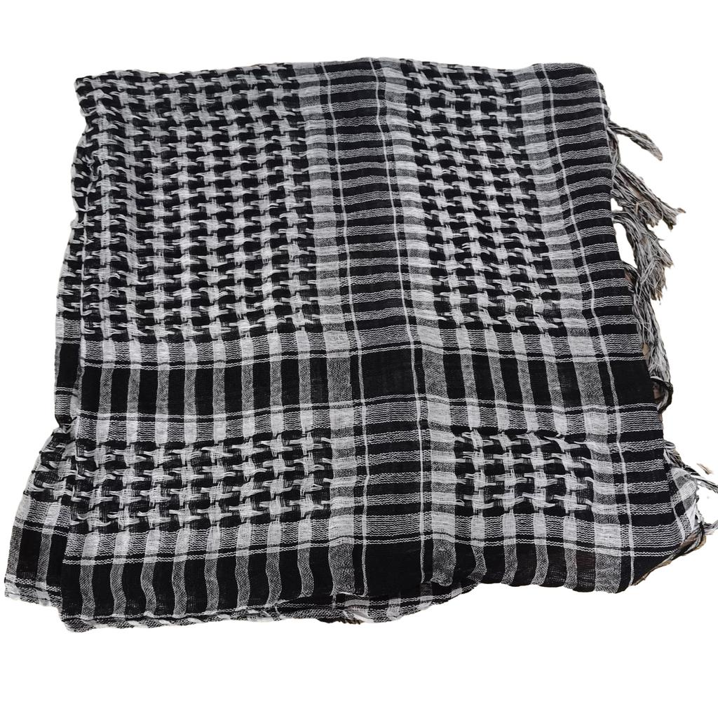 Muslims Arab Scarf Shemagh Head Scarf Ethnic Arabian DubaiSaudi Neckwrap Breathable Desert Headwrap Keffiyeh Hijab Scarf