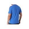 Adidas Logo Print Three-Stripes Crew Neck Short Sleeve T-Shirt Men Tops Blue IU2108