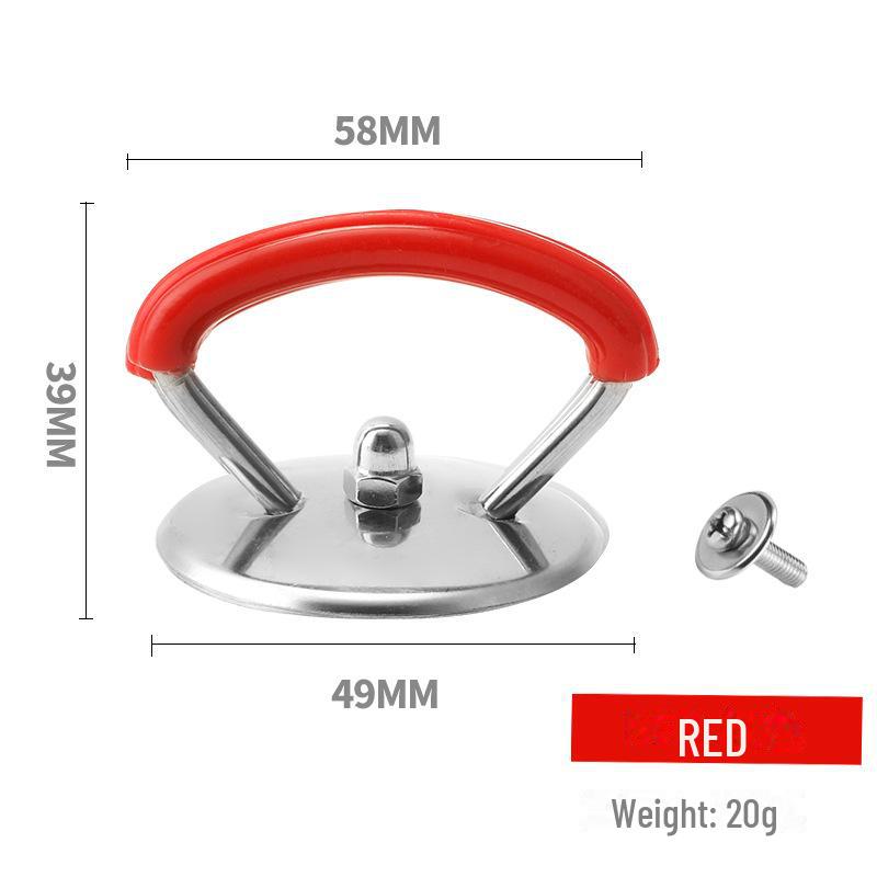Ручка для крышки кастрюли из нержавеющей стали, устойчивая к высоким температурам, универсальный аксессуар для кухонной утвари, устойчивый к ожогам