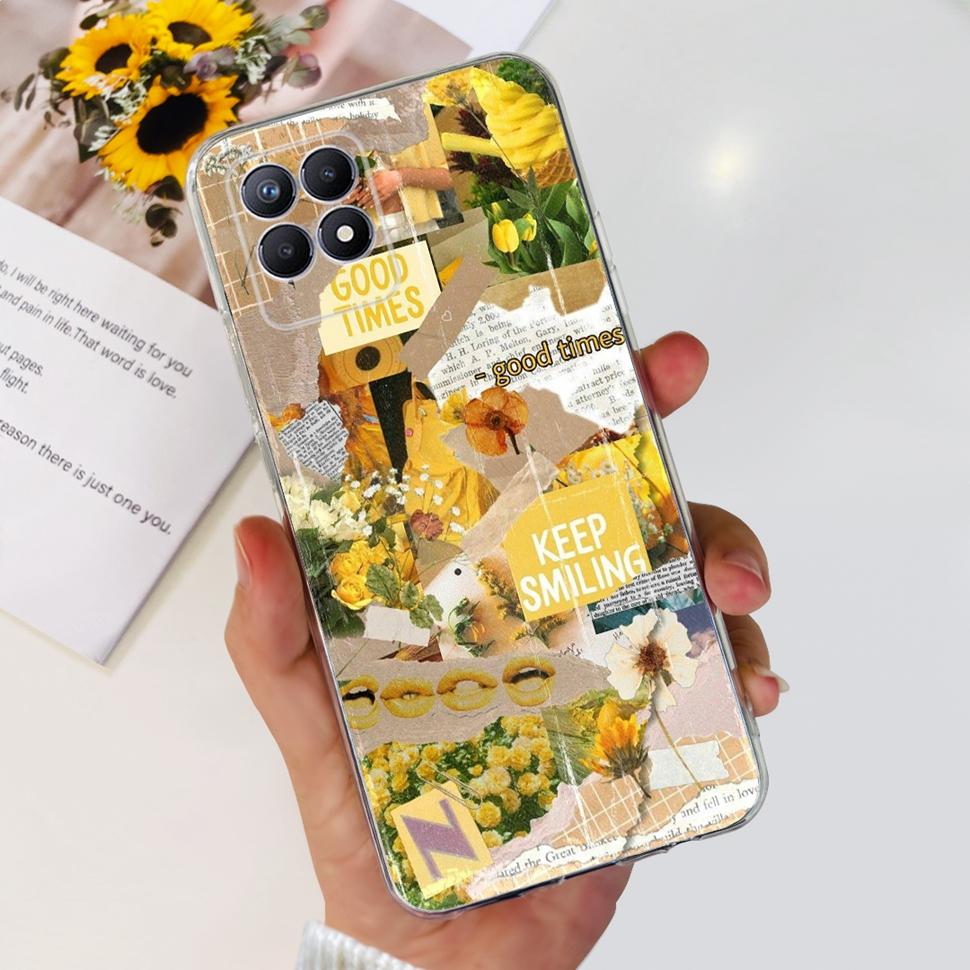 Чехол для Realme 8i Realme8i RMX3151 Милый мультяшный чехол с пандой Мягкий силиконовый чехол для Oppo Realme Narzo 50 Narzo50 Fundas Capa