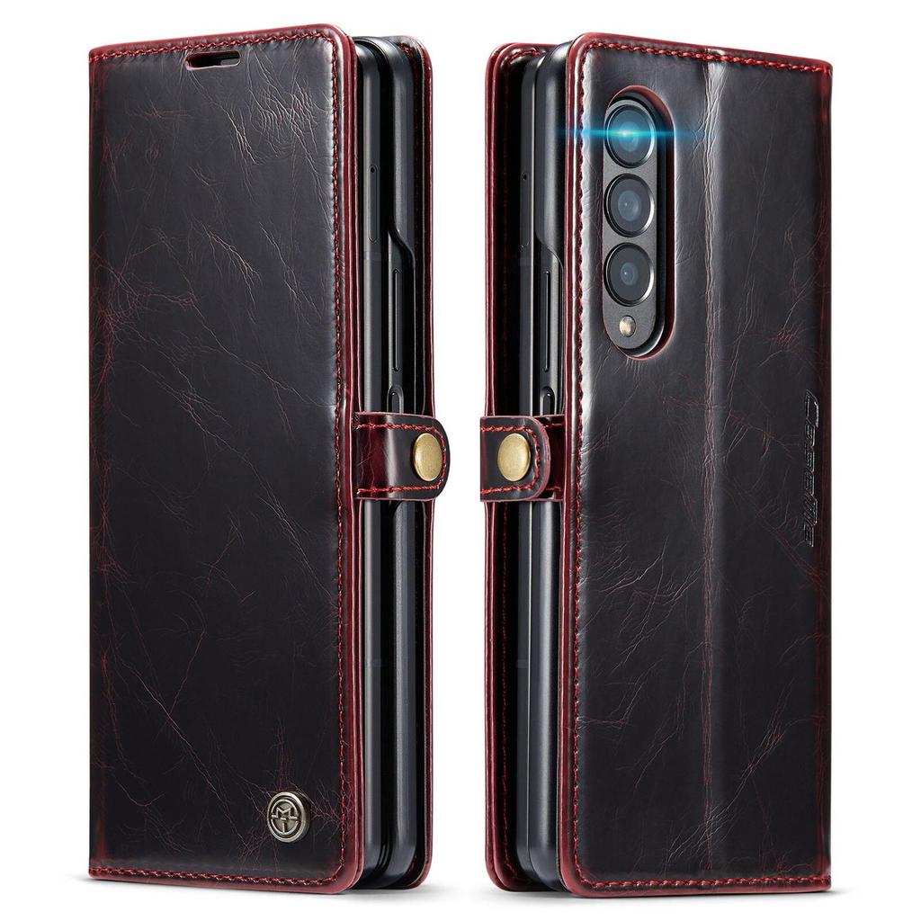 Кожаный чехол-кошелек в стиле ретро для Samsung Galaxy Z Fold 4 3 5 GZ Flip 3 4 5, роскошный магнитный держатель для карт, универсальный защитный чехол-бумажник для телефона