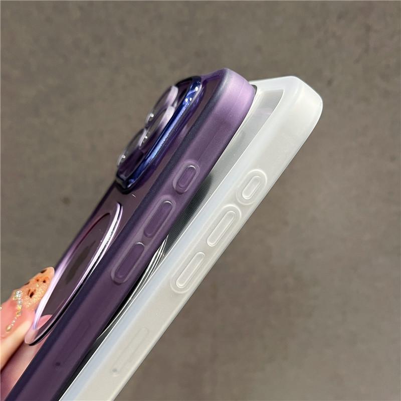 Applicable To IPhone16Promax Mobile Phone Case Full-inclusive Charm Eye Magnetic 1413 Apple 15 Transparent Cover Silicone