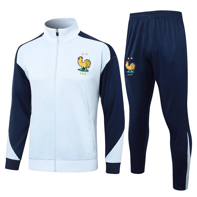 2024 country captain zipper Argentina Portugal Italy Brazil Germany warm-up jersey football jersey