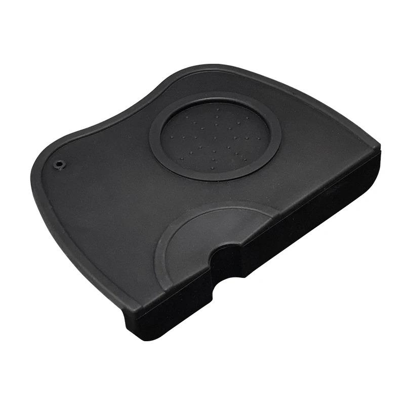 Коврик из кофейного порошка Нескользящая силиконовая станция для темперовки Коврик для эспрессо для дома Кафе Инструменты бариста Черные аксессуары Кухонные принадлежности