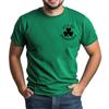 St. Patrick's Adult  Green Crew-neck Short-sleeved Printed Green Three-leaf T-shirt