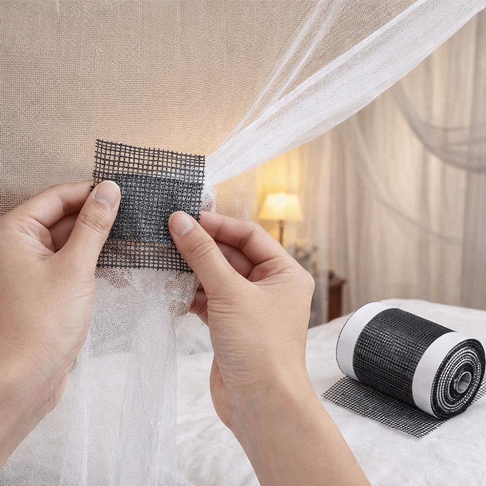 Insect Proof Repair Patch Stickers Self-Adhesive Anti-mosquito Mesh Self-Adhesive Tape  for Kitchen