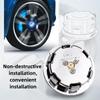 2025 Горячие VW 4 шт. Светодиодные колпачки ступицы Автомобильная плавающая подсветка Колпачки центральных колпаков колес Для Volkswagen golf4/6/7 toutan passat ti
