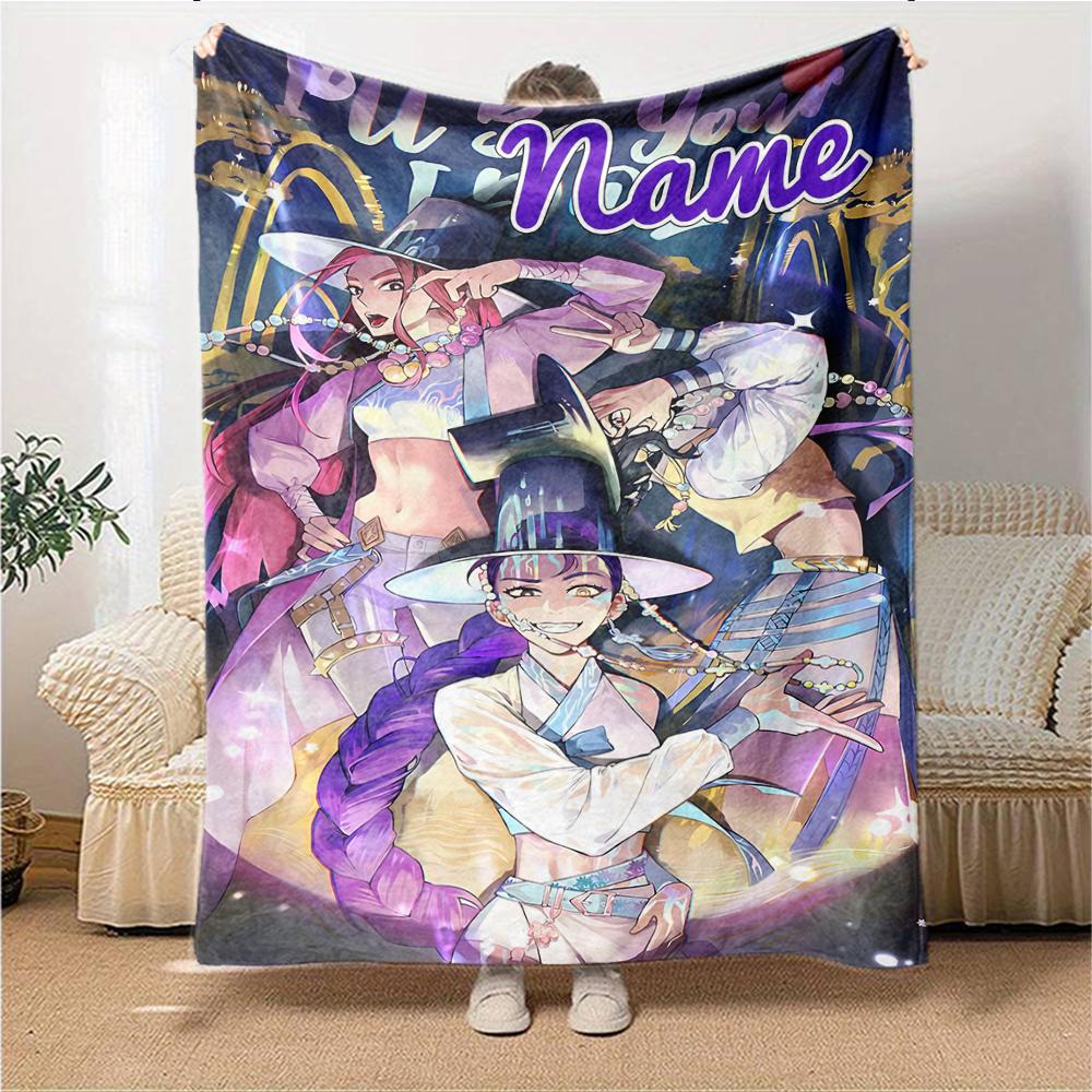 Custom Name Magical Friendship Journey Party Blanket For Couch Bed Plush Cozy Fuzzy Blanket Super Soft Warm Blankets For Fall And Winter 0916194