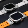 Силиконовый ремешок+Чехол Водонепроницаемый Для Apple Watch Ultra 3 2 49мм Серии 11-10 46мм для Iwatch SE 7 4-9 SE 44мм 45мм