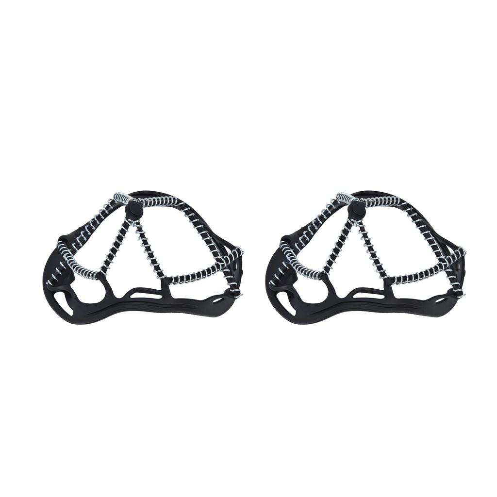 2 шт. шипы Walk Traction Cleats предотвращают скольжение пружинных кошек с высоким натяжением для пешего туризма бега трусцой охоты