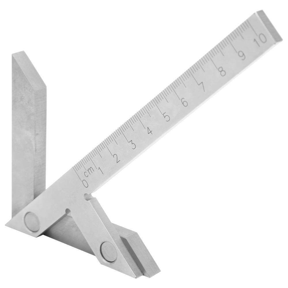 45/90 Degree Center Finder Gauge 100 x 70mm Measuring Center Tool Angle Gauge Ruler Carpentry Use