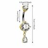 Teardrop Shape Navel Ring Crystal Belly Piercing Jewelry Fashion Belly Button Rings  Daily