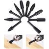 Set de râpes pour bois - DLZAOAO - 10 pièces - Acier CC45 - Longueur 58 mm - Diamètre 12 mm