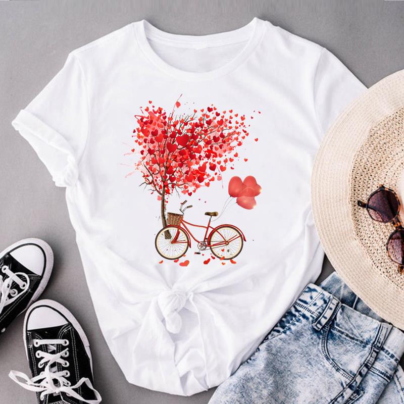 Футболка с графическим рисунком, с коротким рукавом, в стиле кофе, в стиле любви, милый летний топ 90-х годов, женская футболка с принтом, повседневная женская модная футболка
