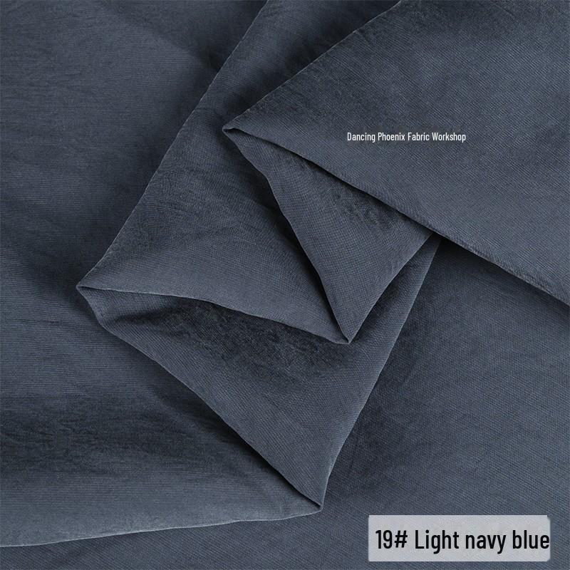 Ретро-песочная матовая медно-аммиачная шелковая ткань - неэластичный материал для верха/юбки Hazy Frost