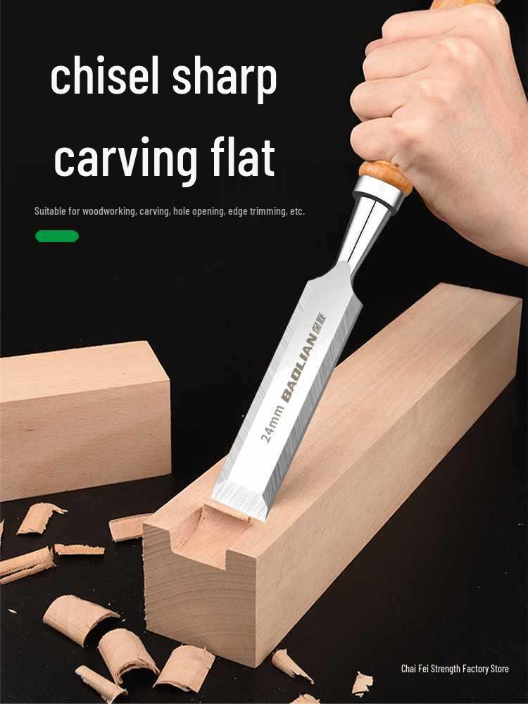 Набор столярных стамесок по дереву с деревянной рукояткой - Плоские, лопаточные, ножевые, резьбовые, канавочные и строгальные инструменты