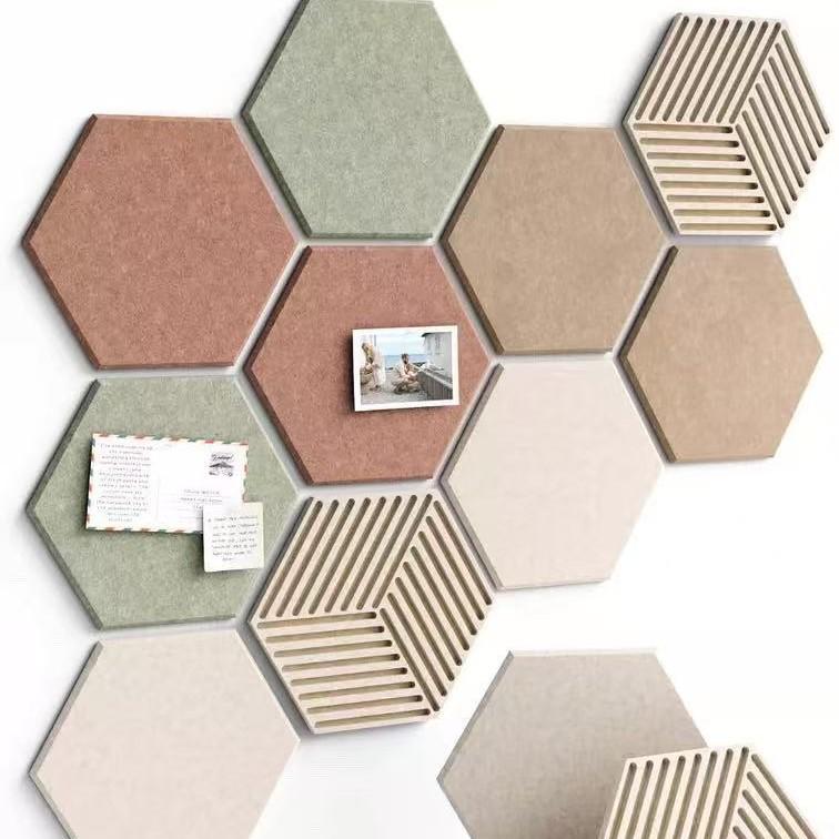 Hexagonal Polyester Fiber Acoustic Panel for Office and Piano Soundproofing