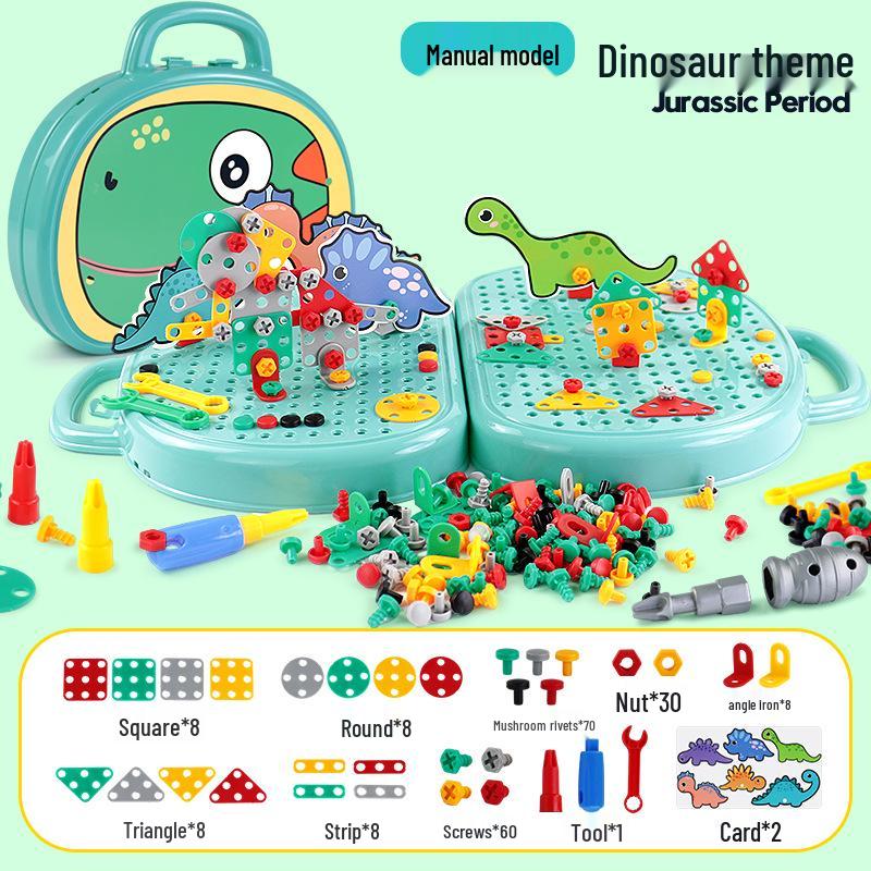 Набор инструментов для сборки для детей: Набор электрической дрели и шуруповерта с разборными винтами