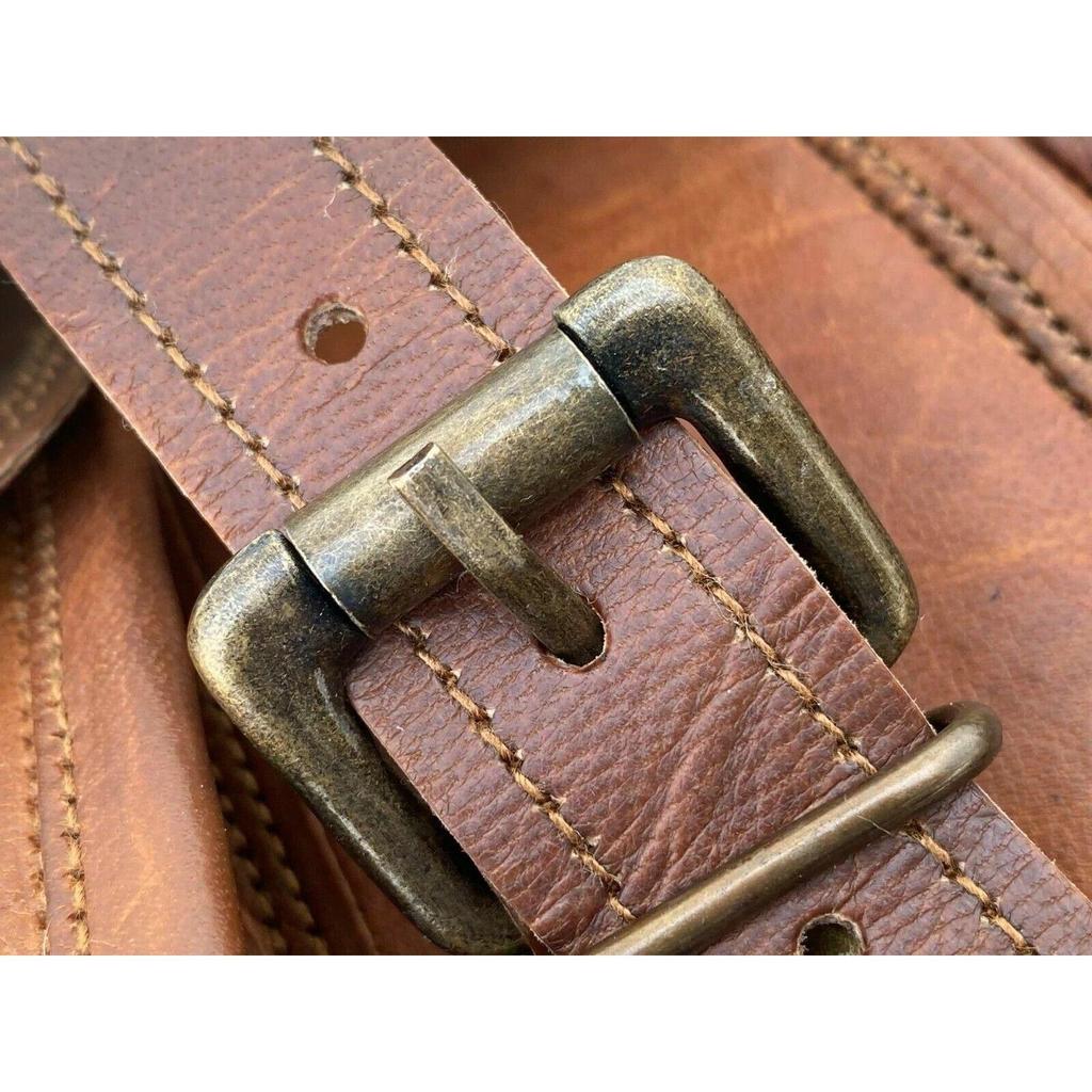 Bag Pouch Panniers Both Side Luggage Combo of 2 Bags Leather Motorcycle Saddle