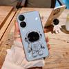 Для Huawei Nova Y73 Чехол Сияющий Астронавт Космонавт Держатель-подставка Дизайн мягкое покрытие Для Huawei Nova Y73 Задняя крышка