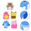 Kids Bath Mitts, 5 Pcs Cute Animal Washcloths Gloves, Bath Sponge Body Washcloth Mitt for Boys Girls Children Hand Bathing Shower